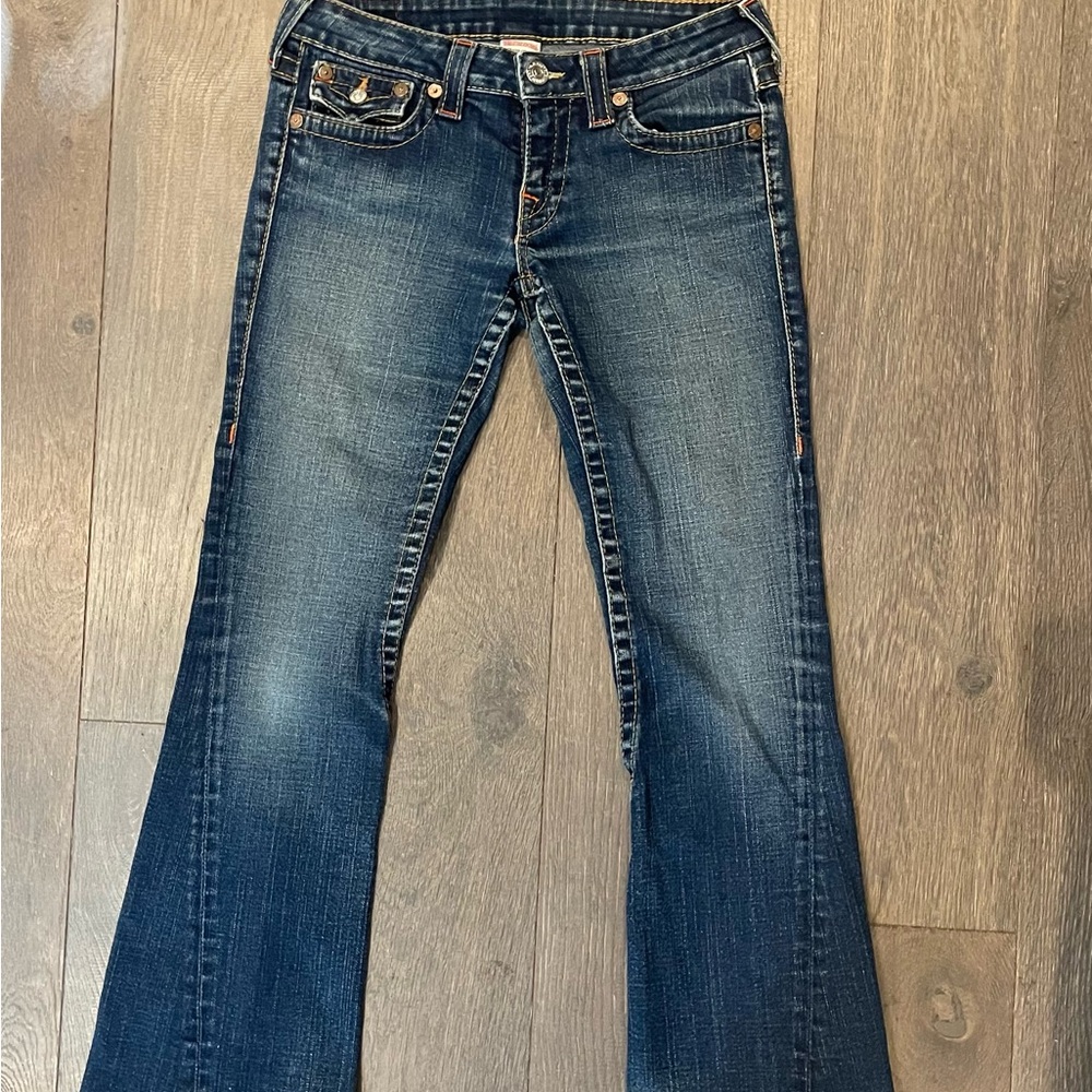 Rare True Religion Women's Joey Boot Cut Denim Jeans - Picture 3 of 4